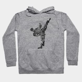 Taekwondo black and white Hoodie